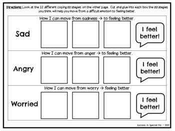 emotional regulation unit interactive worksheets and activity pages