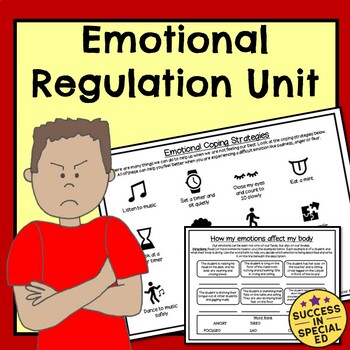 emotional regulation unit interactive worksheets and activity pages