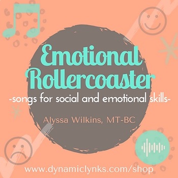 Preview of Emotional Rollercoaster Activity Bundle: Music for Social Emotional Learning