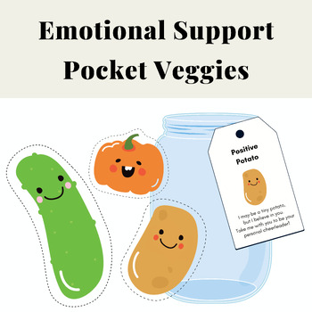 Emotional Support Pickles Printable, Back to School Counseling, Anxiety