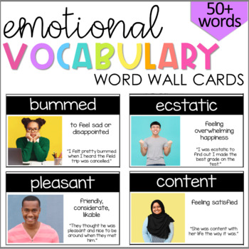 Preview of Emotional Vocabulary Cards