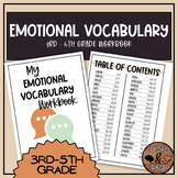 Emotional Vocabulary Workbook | 3rd - 5th Grade