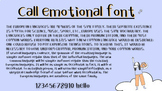 Emotional font