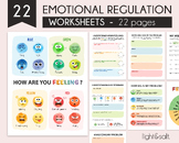Emotional regulation worksheets, social emotional learning