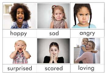 Emotions 3-Part cards (English) by The Charlotte Mason Helper | TPT