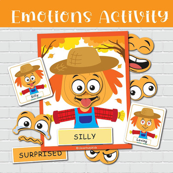 Preview of Emotions Activity for Kids, Preschool Feelings Printables