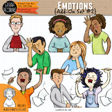 Emotions Clip Art: Add-On Set #2