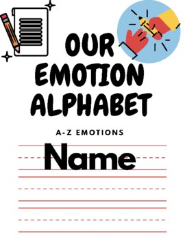 Preview of Emotions Alphabet Book