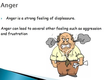 Preview of Emotions  - Anger w/worksheet (SMART BOAD)
