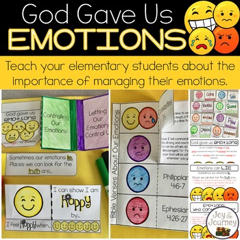 Preview of Emotions Bible Unit