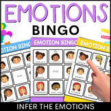 Emotions Bingo Game - Infer the Emotion SEL Back to School Game