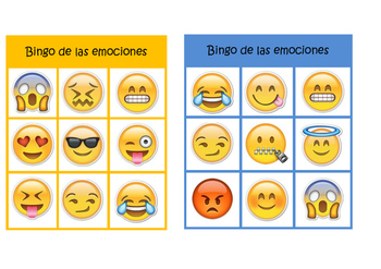 Emotions Bingo in Spanish by Tiptopteaching3 | TPT