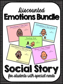 Preview of Emotions Bundle- Social Narratives for Student's with Special Needs
