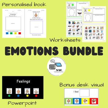 Preview of Emotions Bundle with Zones and AAC Boardmaker