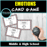 Emotions Card Game Activity & Worksheet - Counseling - Mid