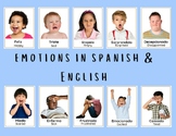 Emotions Cards in Spanish and English With Real People Pictures