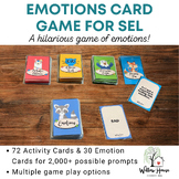 Emotions Card Game for Counseling, SEL, Brain Breaks, and 