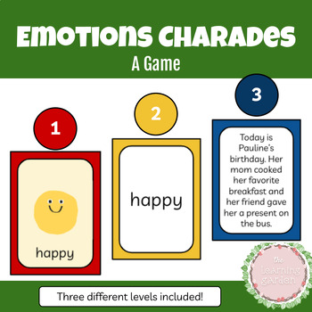 Preview of Emotions Charades Game