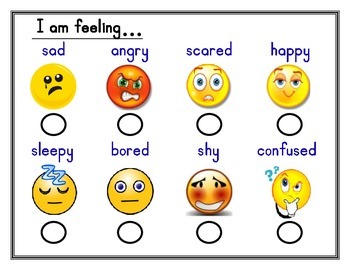 Emotions Chart by KD's Learning Warehouse | Teachers Pay Teachers