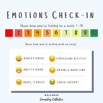 Preview of Emotions Check-In