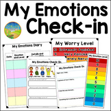 Emotions Check-In Worksheets and Feelings Scales for SEL Skills