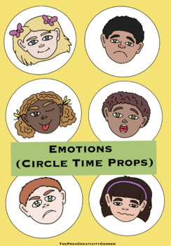 Preview of Emotions (Circle Time Props) 