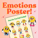 Emotions Classroom Poster | Colorful & Cute Feelings Class
