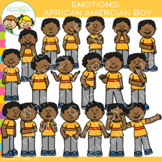 Emotions Clip Art: African American Boy