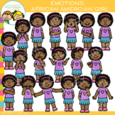 Emotions Clip Art: African American Girl