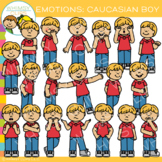 Emotions Clip Art: Caucasian Boy