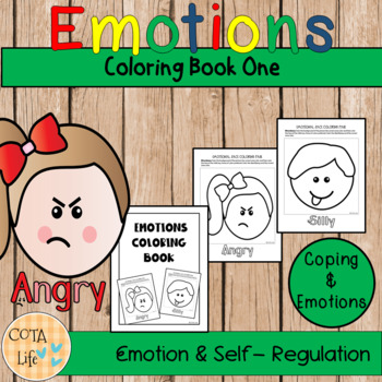 Preview of Emotions Coloring Book One