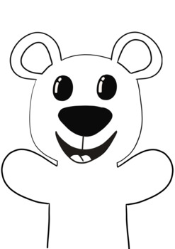 teddy bear face coloring page