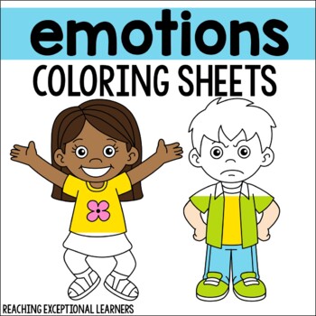 Preview of Emotions Coloring Sheets