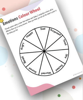 emotion color wheel activity