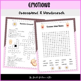 Emotions |Crossword&Wordsearch|Morning Work Back to School