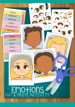 Preview of Emotions Cut and Paste Activity Set