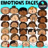 Emotions ~ Faces Clip Art Set {Educlips Clipart}