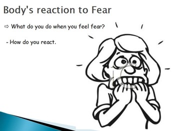Preview of Emotions  - Fear w/worksheet (SMART BOARD)