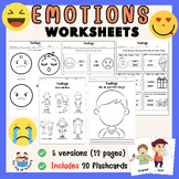 Emotions (Feelings) Beginner Worksheets + Flashcards