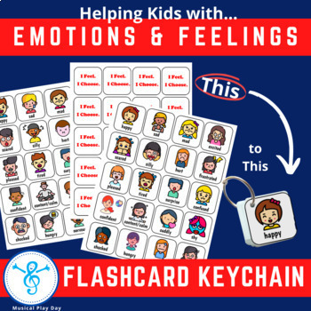 Preview of Emotions Feelings Communication Flashcards for Social Emotional Learning Health