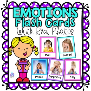 Emotions & Feelings Flash Cards | For Early Learners & Special Education