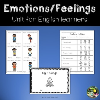 Preview of Emotions & Feelings - Newcomer ESL/ELL/EL mini unit