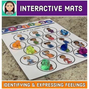Preview of Emotions & Feelings:  Playdough Mats / Play Dough Mats / Interactive Book
