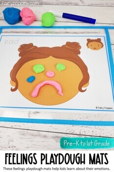 Emotions & Feelings Playdough Mats | Social Emotional Learning by Fairy ...