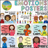 Emotions & Feelings Posters for Social Emotional Learning 