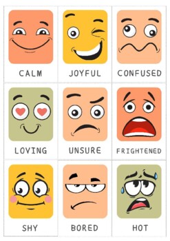 Emotions Flash Cards, Montessori Printable, Preschool Curriculum ...