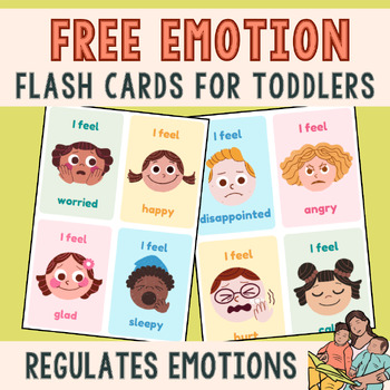 Preview of Emotions Flash Cards for Toddlers