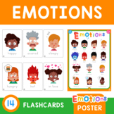 Emotions Flashcard Set • 14 Flashcards + 1 Poster • Classr