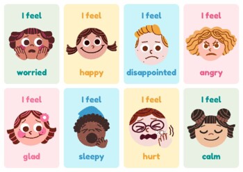Preview of Emotions Flashcards in Portuguese/English