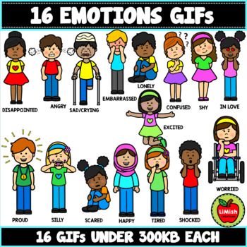 Emotions GIFs / Emotions Animations by LiMish Creations | TpT